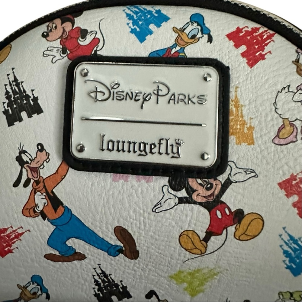 Loungefly Disney Character Print Backpack - White and Multicolor - Picture 3 of 16